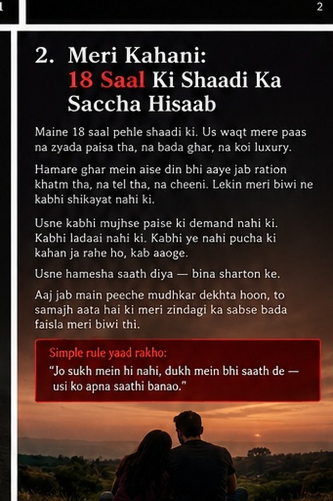 Meri Kahani — visual page from the book